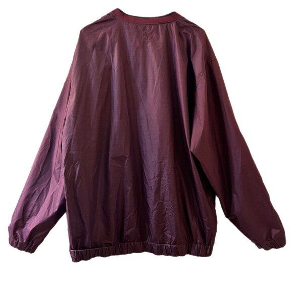PGA TOUR Jacket Adult XL V-Neck Pullover Windbreaker Golf Coat Mens Purple Black - Picture 2 of 14